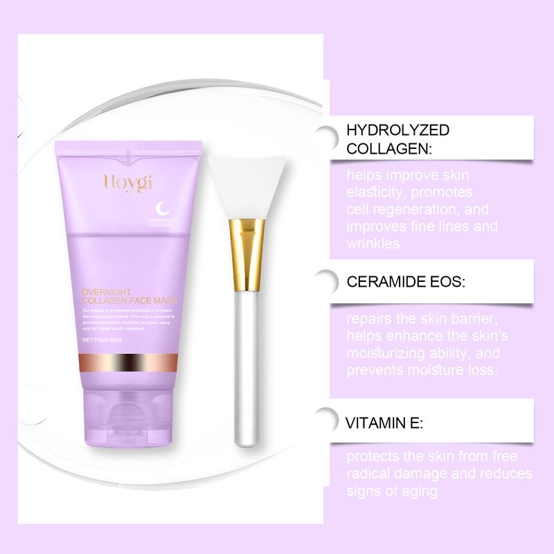 Hoygi Collagen Peel-Off Mask (With Brush) Facial Moisturizing, Hydrating, And Firming Peel-Off Mask_voghion.com