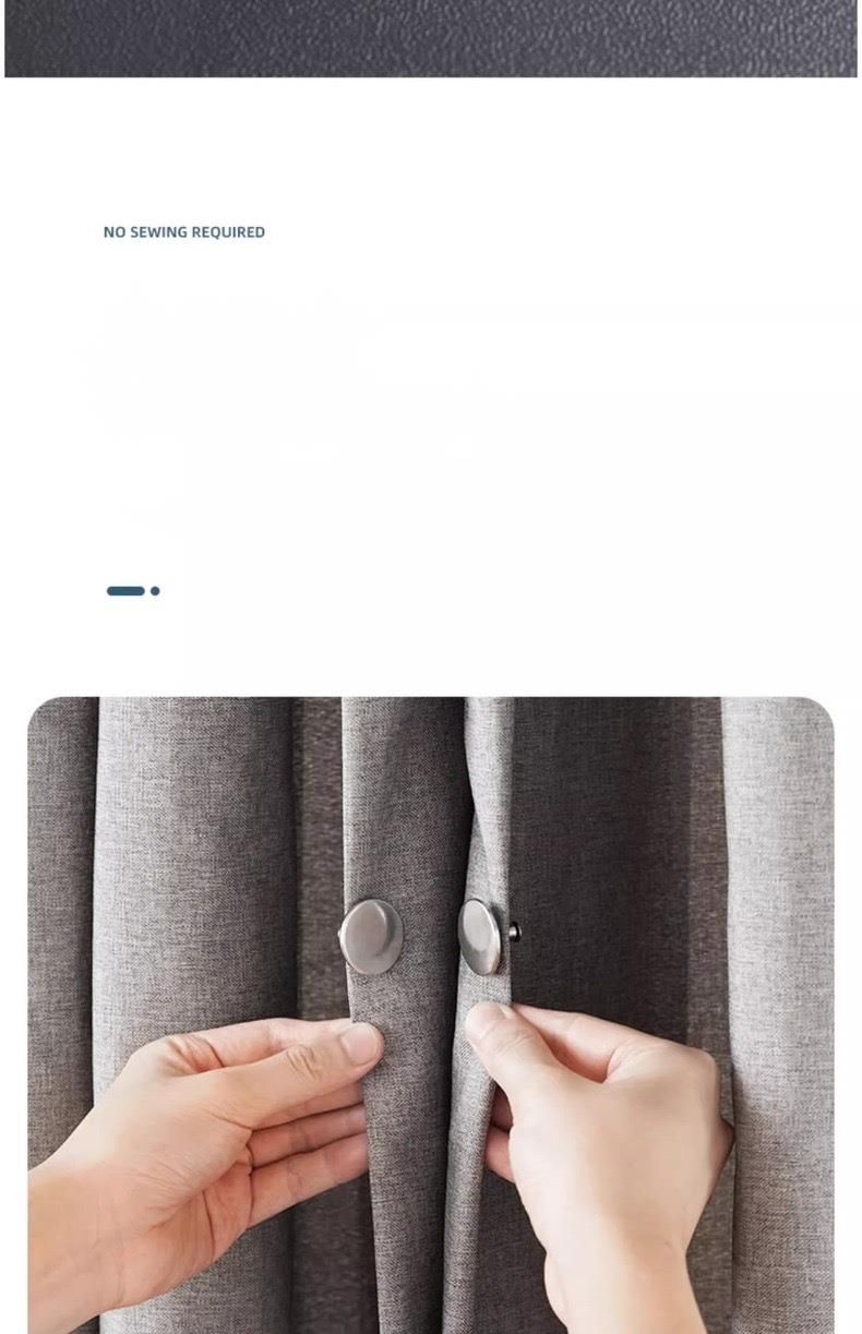 Tiebacks Curtain Fixing Device Ring Anti-Light Leakage Magnetic Closure Magnet Pair Buckle_voghion.com