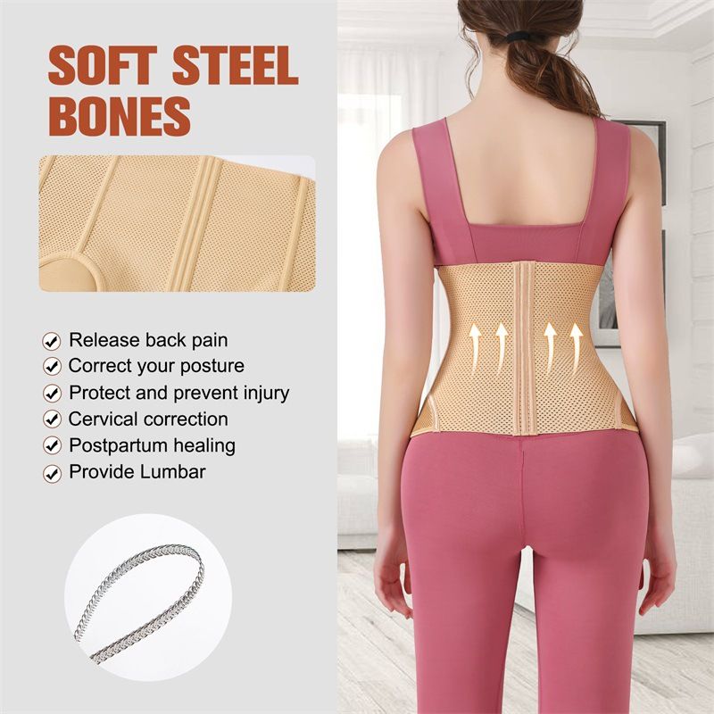 VoleFox Waist Trainer For Women High Waist Shaper Belt Strong Back Support Slimming Yoga Belt Large Size_voghion.com