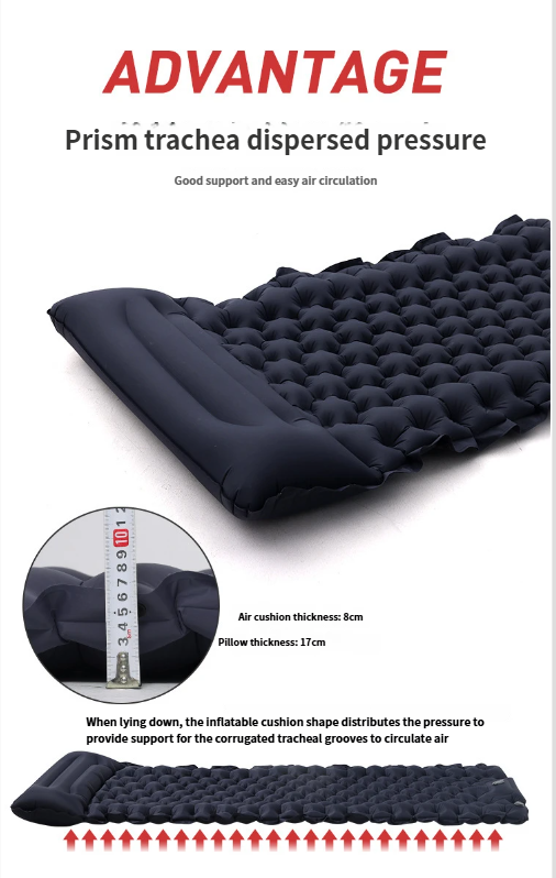 Thickened Outdoor Foldable Portable Tent Nap Ground Moisture-proof Single Double Egg Nest Inflatable Mat_voghion.com