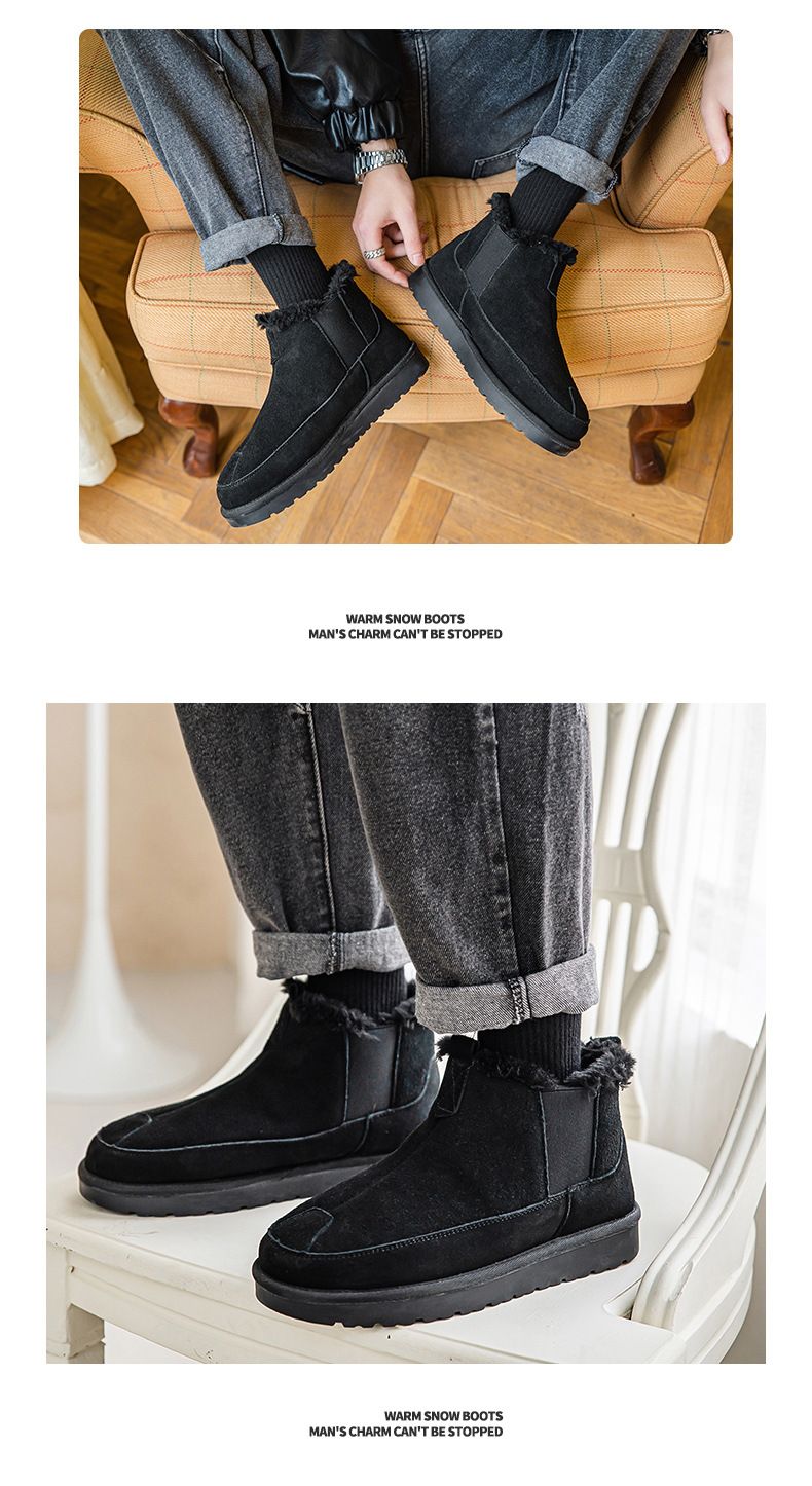 Men's Shoes Autumn And Winter New Snow Boots With Cotton_voghion.com