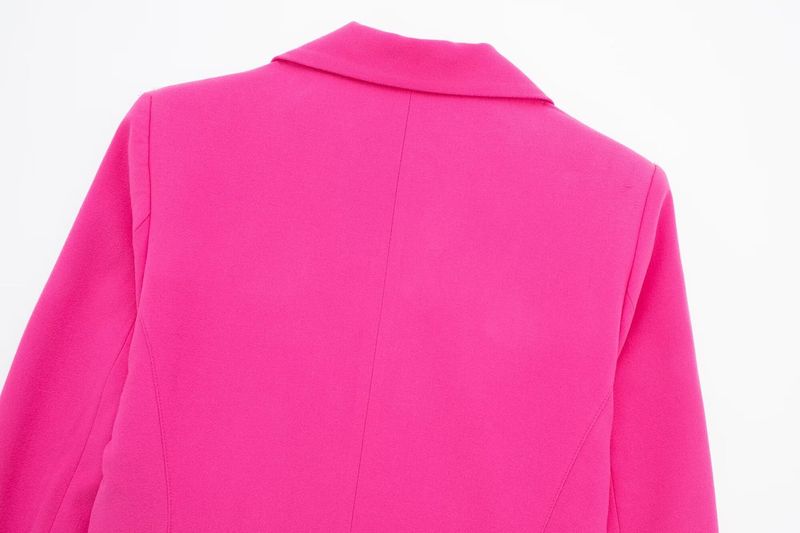 Women's clothing 2024 spring new slim fit fabric suit jacket_voghion.com