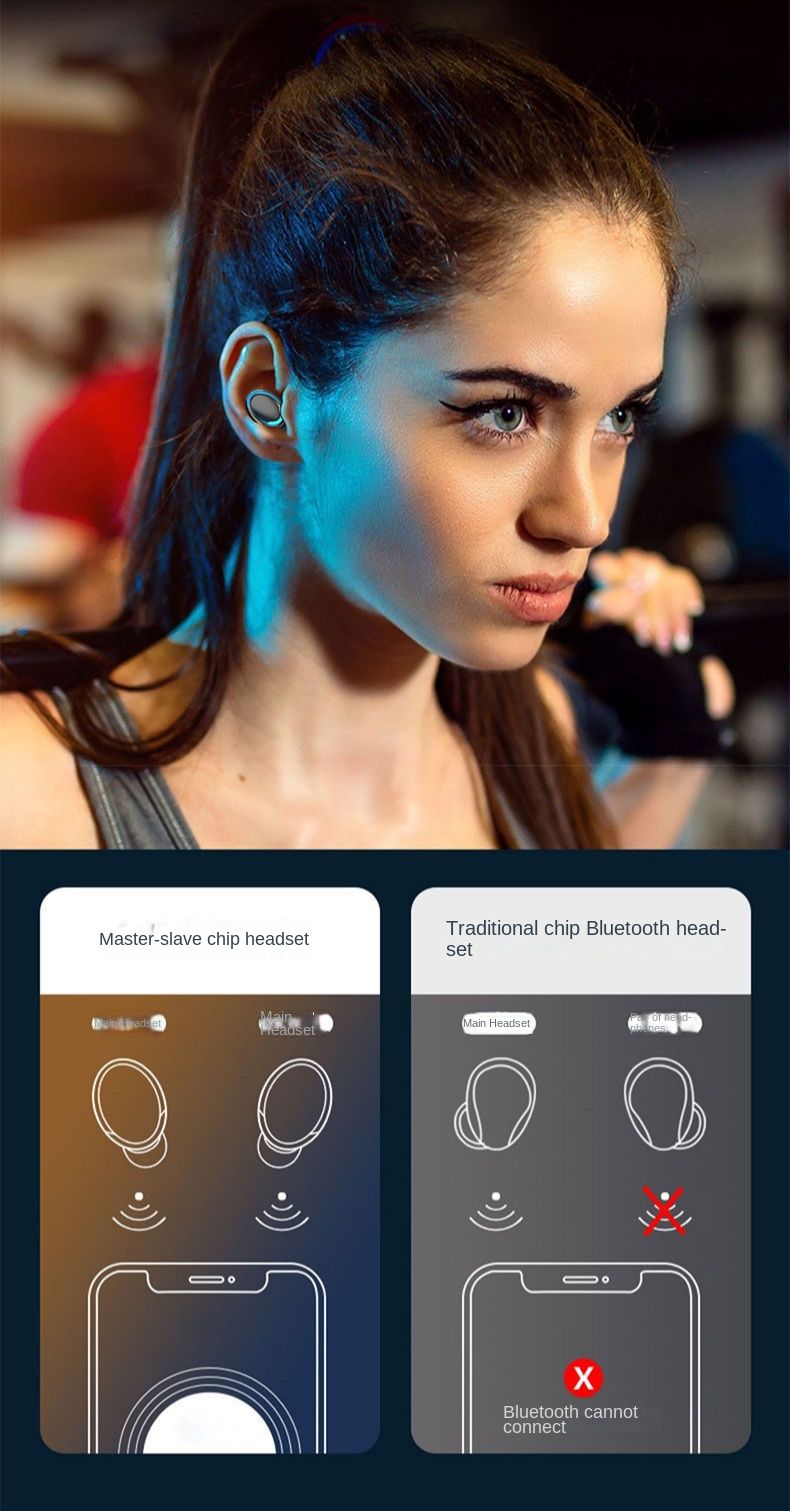 Vendita calda FDX-F9-5 Auricolare Bluetooth con display digitale, controllo touch, TWS wireless, batteria di grandi dimensioni, lunga durata della batteria, ricarica inversa_voghion.com