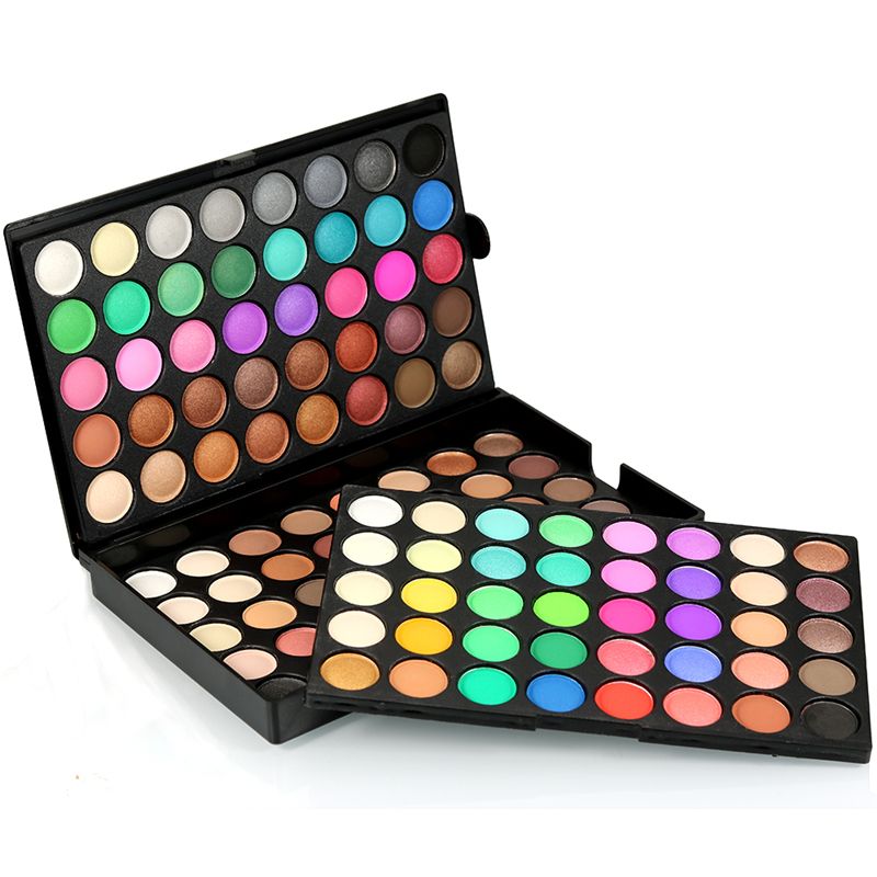 120 couleurs paillettes fard à paupières Palette mat ombre à paupières Palette miroitant brillant nu maquillage Palette ensemble Kit cosmétique femmes_voghion.com