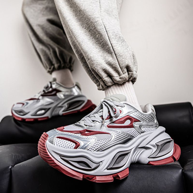 Scarpe da ginnastica estive traspiranti in rete, stile designer di lusso leggero 2025, scarpe da lavoro vintage alla moda per papà e studenti._voghion.com