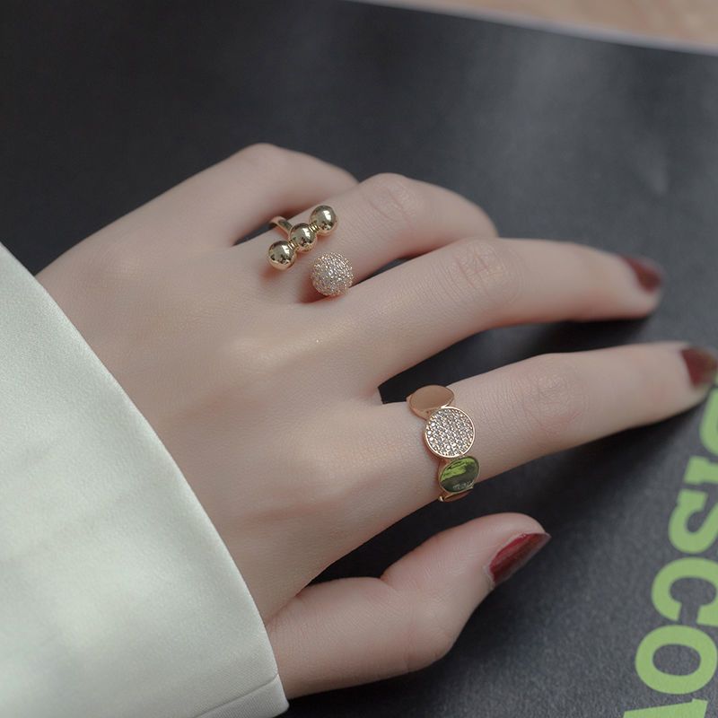 Open Ring Slightly Set Temperament Women's Fashion Personality Exquisite High-end Index Finger Ring_voghion.com