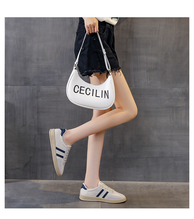 Forrest Gump Small White Shoes Female Ins Tide 2023 Spring New Comfortable casual German training shoes flat bottom sports breathable sneakers_voghion.com