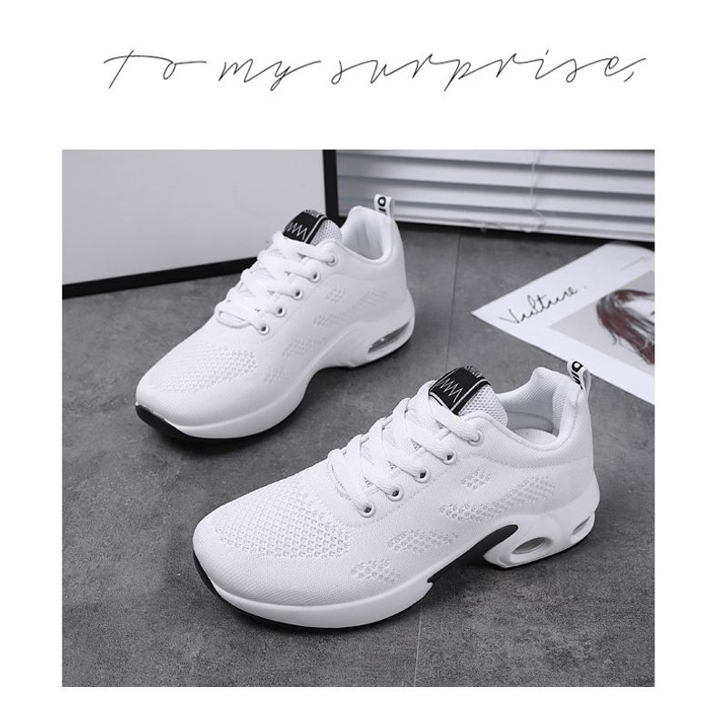 2023 Neue koreanische Version der Damen-Lässige, luftgepolsterte Laufschuhe, atmungsaktive Sportschuhe mit weicher Sohle_voghion.com