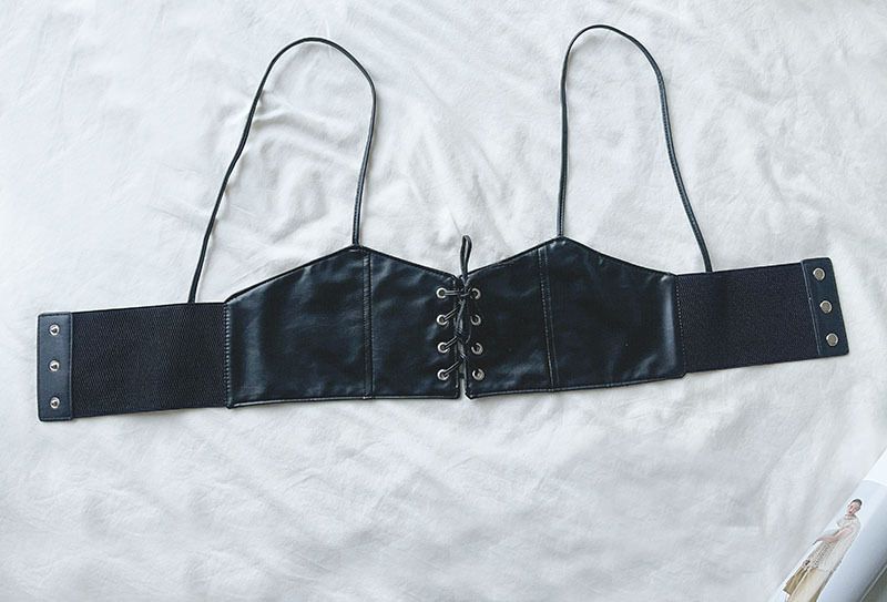Strap Cincher Oberbekleidung Weste Dekorative Breite Gürtel Für Frauen Taille Abnehmen Mode Stil_voghion.com