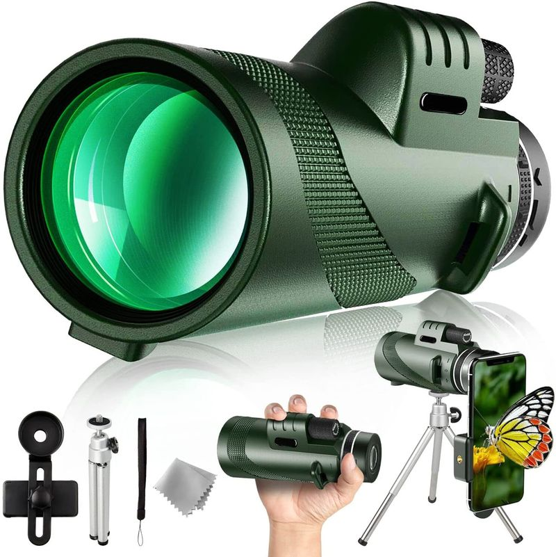 APEXEL Powerful 80X100 HD Monocular Telescope Long Range Zoom With Tripod Phone Clip For Outdoor Hunting Camping Tourism_voghion.com