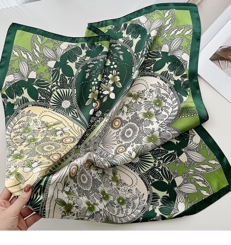 Spring and summer new ashion versatile green small square women's Korean version, ins style decorative thin scar,_voghion.com