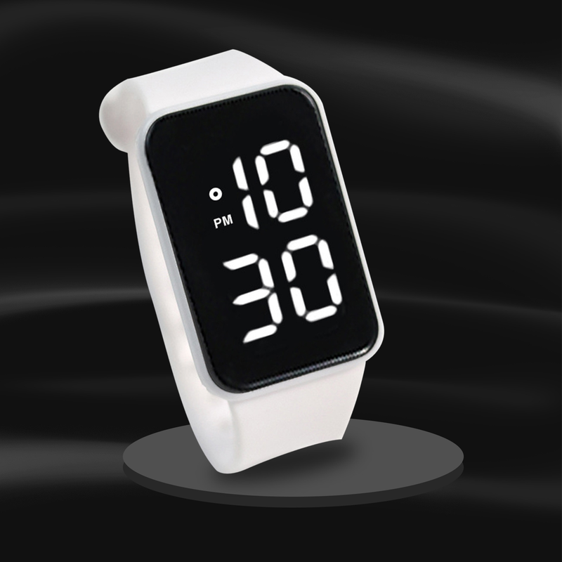 Xinweiqing Orologio digitale LED quadrato multiuso elettronico con controllo touch per coppia casual per esterni_voghion.com