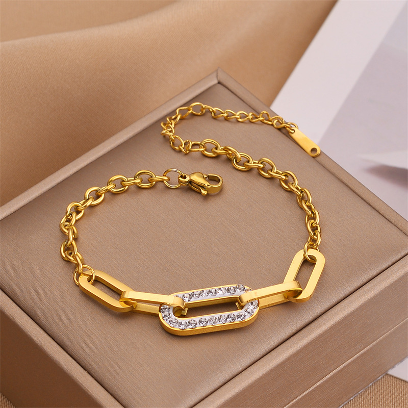 Hett säljande titanstål tjock kedja färg bevara samma armband smycken_voghion.com