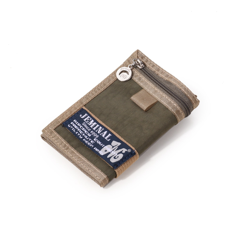 Jamie Road Solid Color Waterproof Men's Student Sports Canvas Trendy Wallet_voghion.com