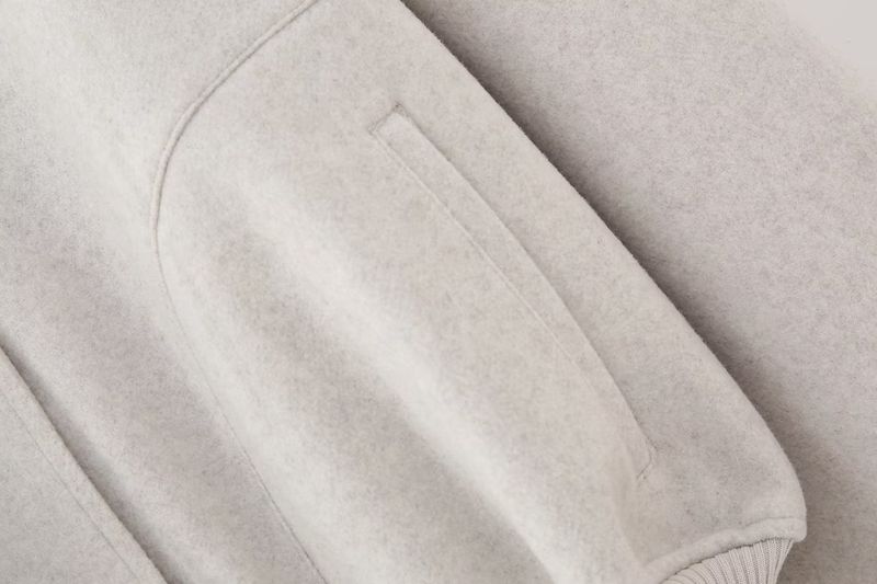 Damenmode Herbst und Winter neue weiche kurze lockere lässige Baseballjacke_voghion.com
