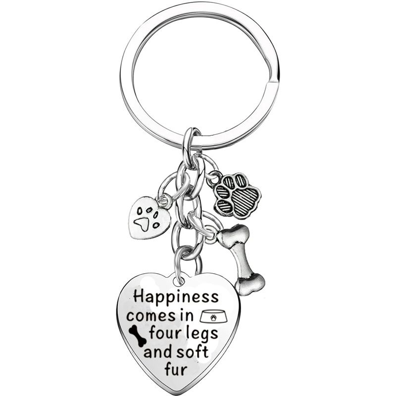 non più al mio fianco, portachiavi inciso in acciaio inossidabile, piccoli regali commemorativi per cani e gatti_voghion.com