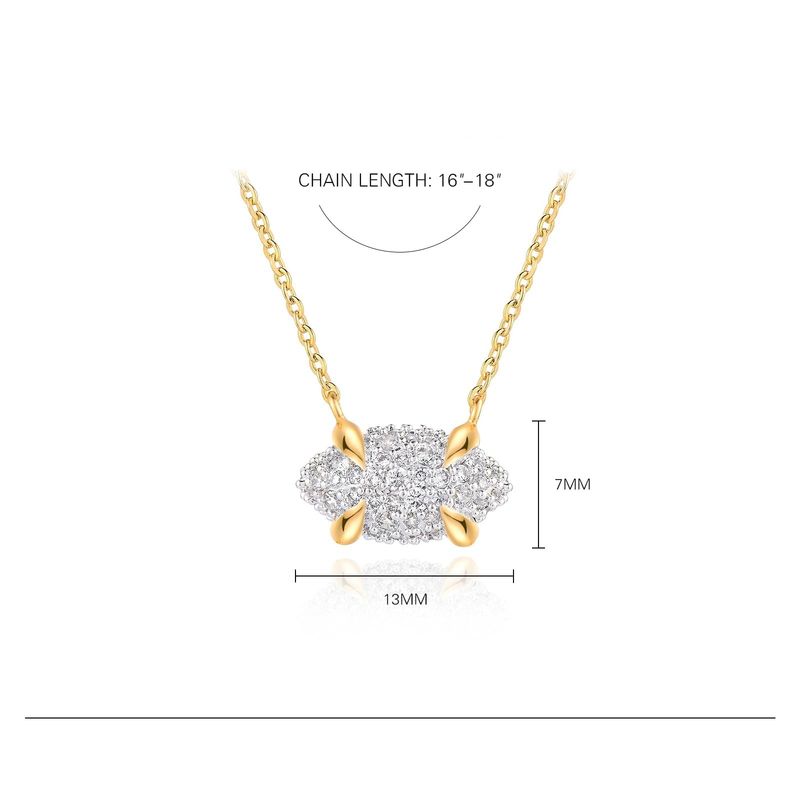 Collier à pendentif ovale en laiton plaqué or véritable pour femme, tendance et tendance_voghion.com