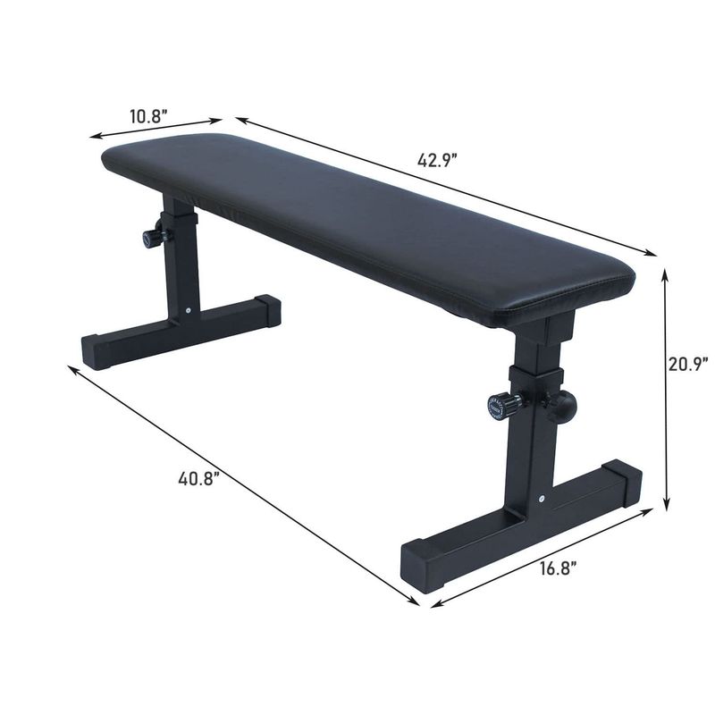 Flat Weight Bench Home Dumbbell Stool Home Fitness Strength Training Bench Comfortable Design_voghion.com