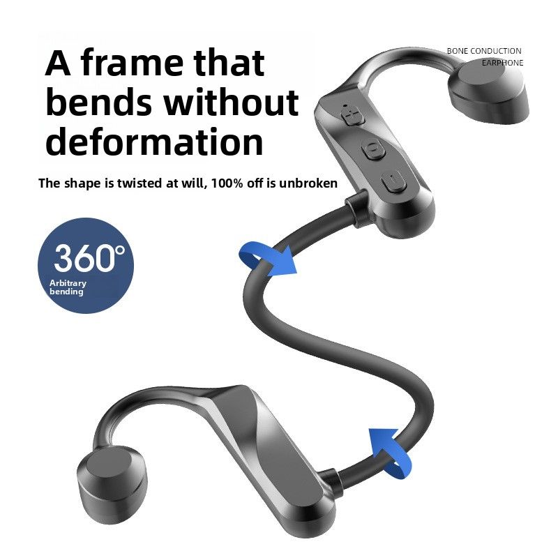 K69 Bone Conduction Concept Bluetooth Earphones Waterproof Dual Ear Wiress Long Battery Life Running Sports Gaming No Lagging_voghion.com