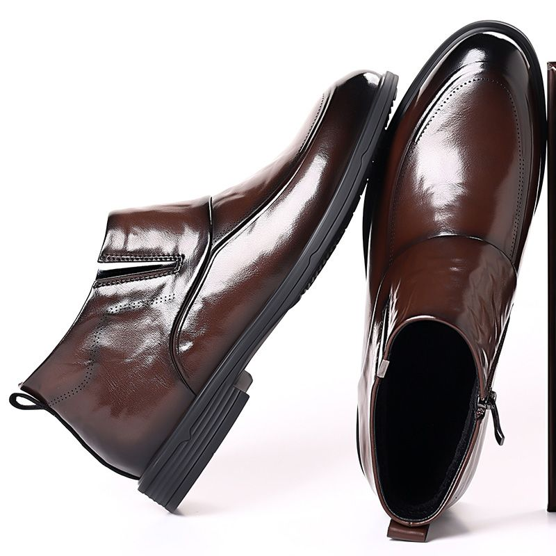 Nouvelles chaussures haut de gamme en cuir décontracté pour hommes, semelles confortables et souples_voghion.com