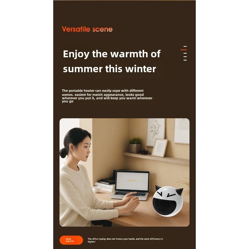 Nuovi riscaldatori transfrontalieri statunitensi ed europei, riscaldatori da tavolo domestici, piccoli mini ventilatori creativi per ufficio_voghion.com