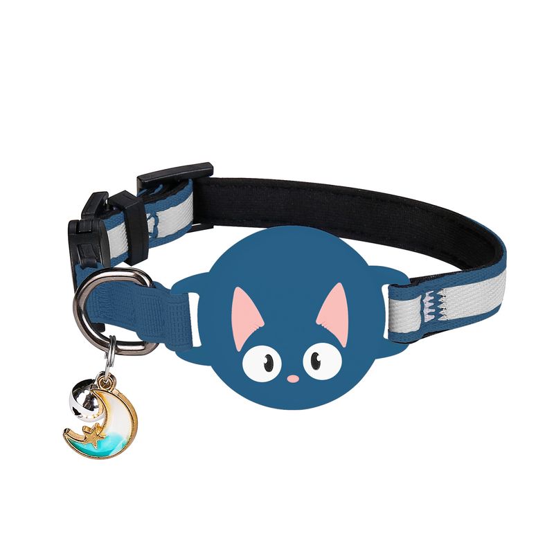 Collare riflettente anti-smarrimento Pet AirTag Cat con localizzazione posizionabile e anti-soffocamento_voghion.com