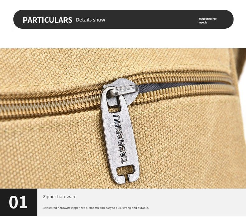 Men's Outdoor Large Capacity Shoulder Canvas Bag_voghion.com