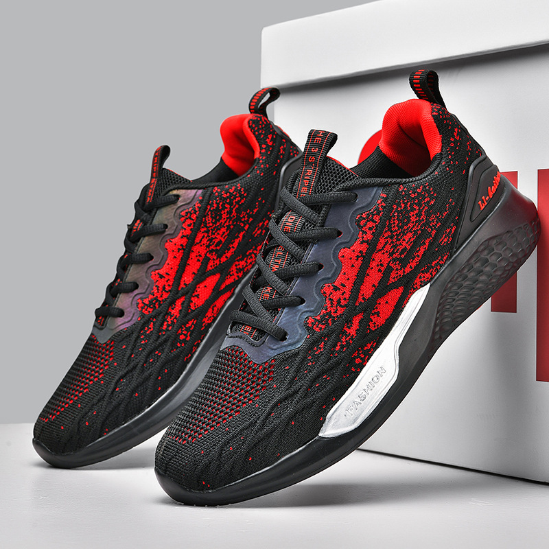 Scarpe da corsa sportive casual ultraleggere alla moda da uomo in rete primaverile_voghion.com