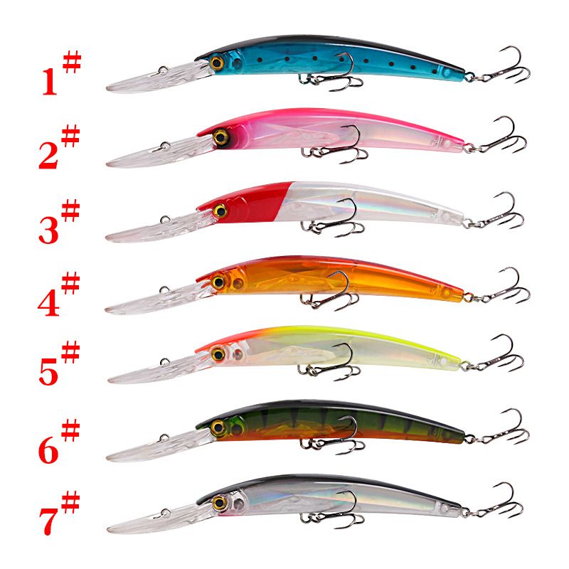 Lure Bait Long Tongue Board Long Throw Floating Minnow 20cm23g With Ring Beads + Enhanced Three Hooks Sea Fishing Simulation Hard Bait_voghion.com