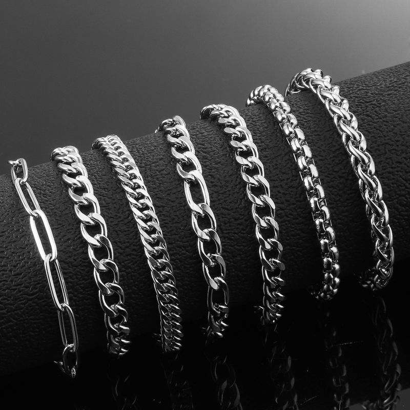 Stainless Men's Personality Trend Cuban Non-Fading Women's Titanium Steel Bracelet_voghion.com