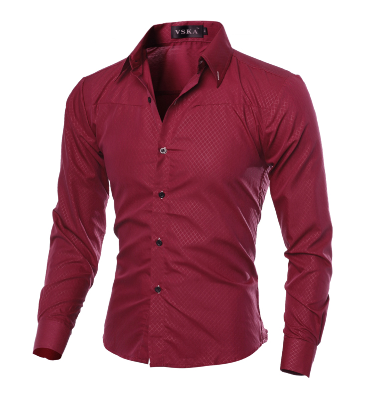 Herrenbekleidung Herrenhemd M-XXXXXL Herren Langarmhemd_voghion.com