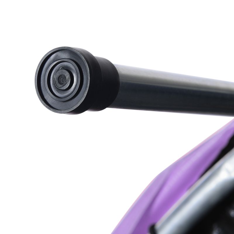 Rundes Gartentrampolin Für Innen- Und Außenbereich, Verzinkter Stahl, Bis 50 Kg, Lila/Grau_voghion.com