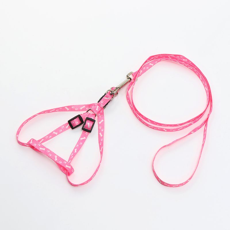 1.0cm Printed Chest Harness Leash For Small Breed Dogs, VIP, Cost-Effective Sale In 6 Colors_voghion.com