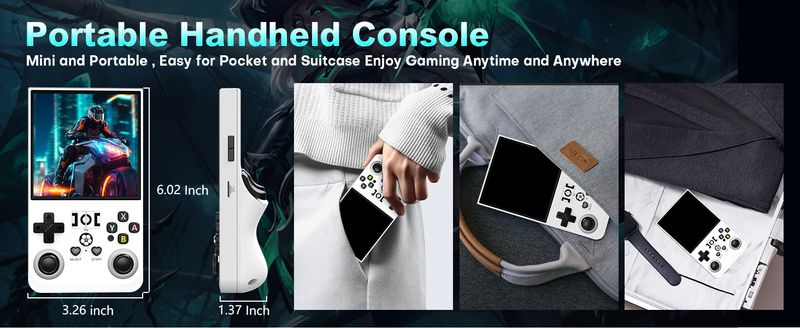 Console de jeux vidéo portable rétro Open Source 2025, système Linux, écran IPS, lecteur vidéo de poche portable, cadeaux pour enfants_voghion.com