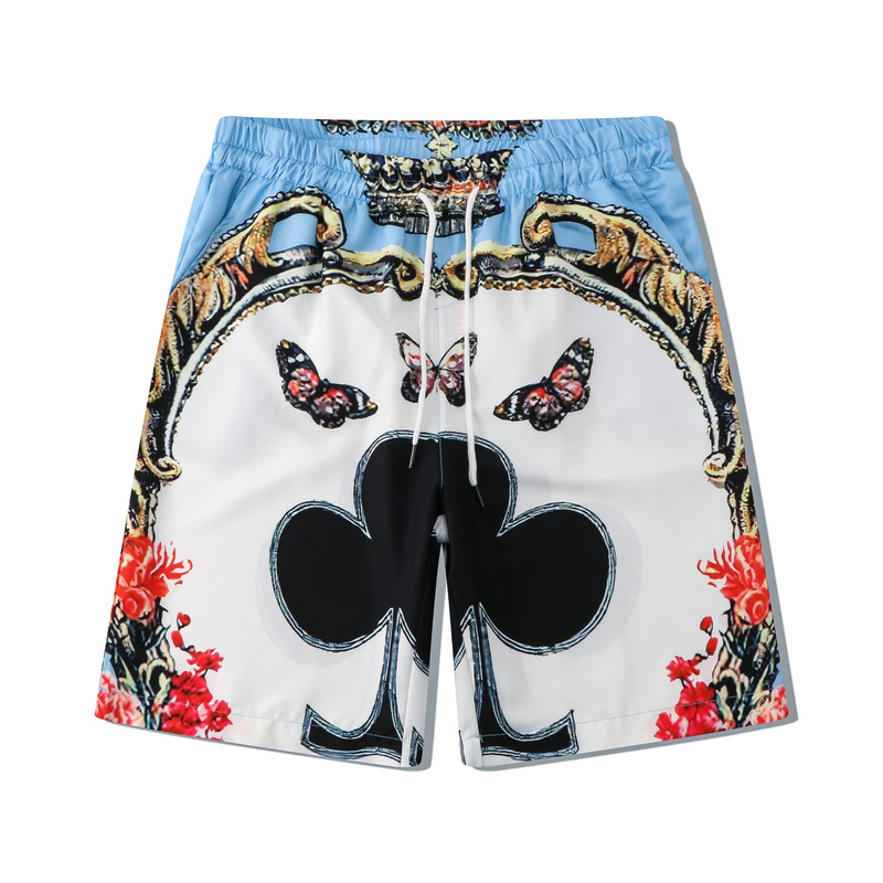 Unbeatable Quality Trendy Casual Street Short Sleeved With Digital Printing Butterfly Beach Loose Shirt And Shorts Set For Men_voghion.com