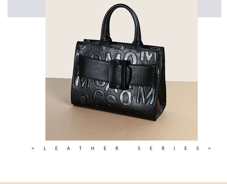 Sacs pour femmes, nouveau sac à main à lettre, sac à bandoulière en relief, sac messager de grande capacité_voghion.com