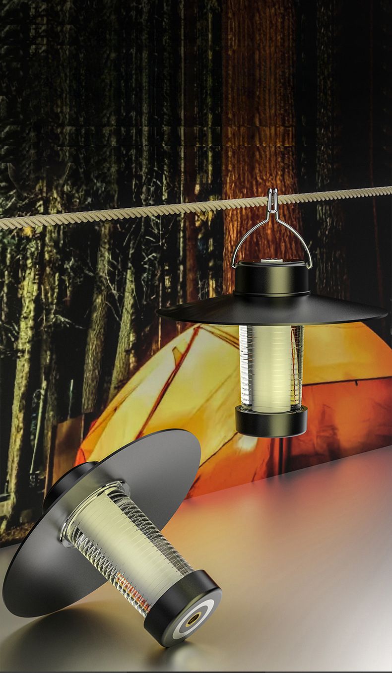 Grenzüberschreitende LED-Außenbeleuchtung mit warmer Atmosphäre, Mini-Campingleuchte, tragbar, USB-aufladbar_voghion.com