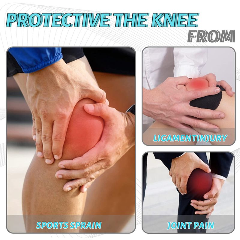 1pair Sports Anti-collision Sponge Knee Pads Football Basketball Fiess Roller Skating Protective Gear Anti-fall_voghion.com