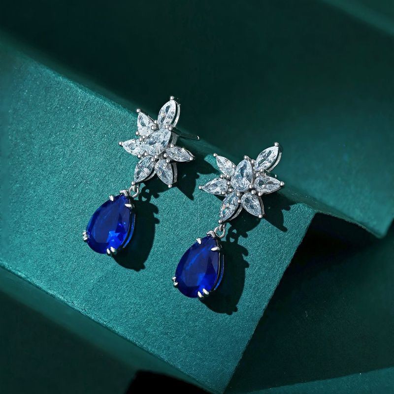 Set di gioielli pregiati in argento sterling 925, anello Paraiba, orecchini, collana, smeraldo, zircone, gioielli di alta gamma_voghion.com