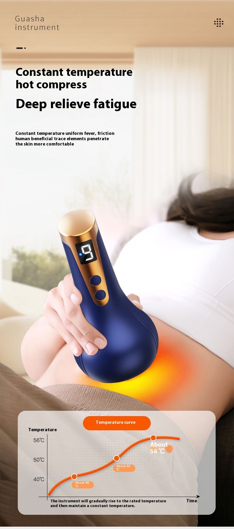 Intelligent Electric Massage And Scraping Device For Full Body Massage, With Strong Suction And Painless Second Scraping And Easy Cupping Massage_voghion.com