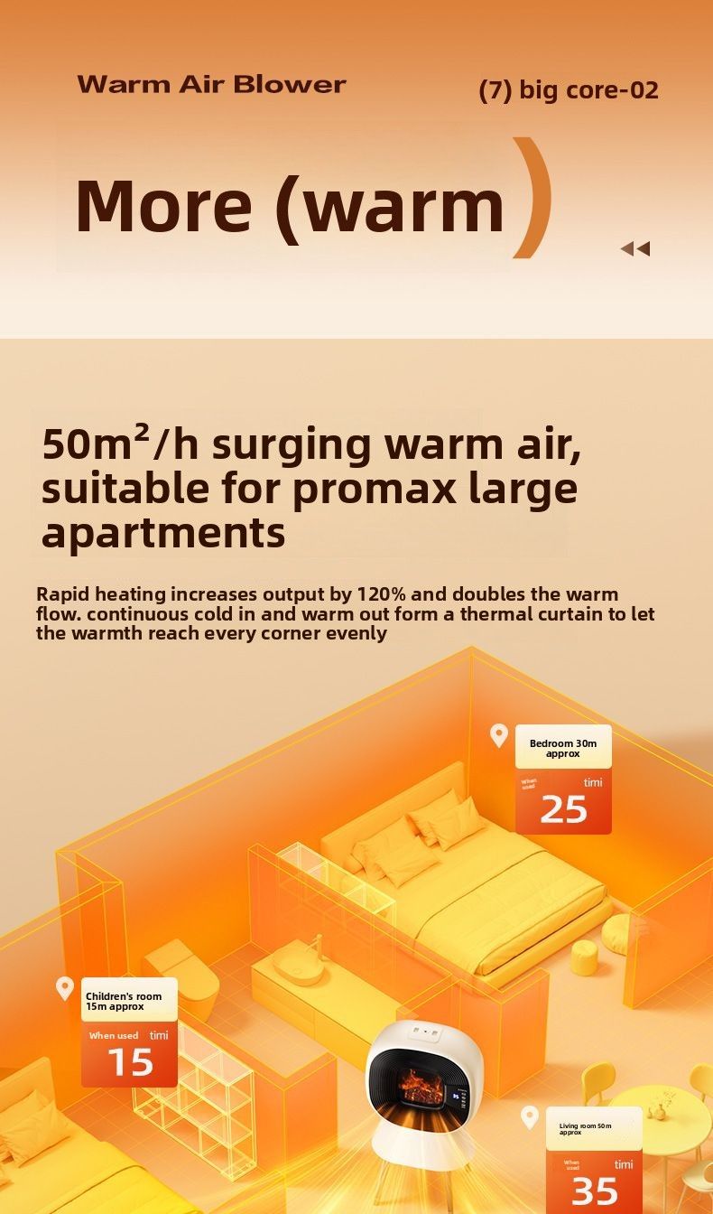Audio-Luftbefeuchter Graphen Winter Elektrischer Kamin Energiesparender Großflächenheizer für das ganze Haus_voghion.com
