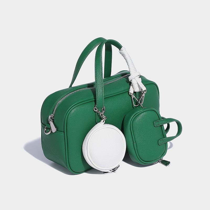 Borsa da bowling Boston di ispirazione vintage con tracolla staccabile: elegante borsa a tracolla e a spalla singola per donna (vari colori)_voghion.com