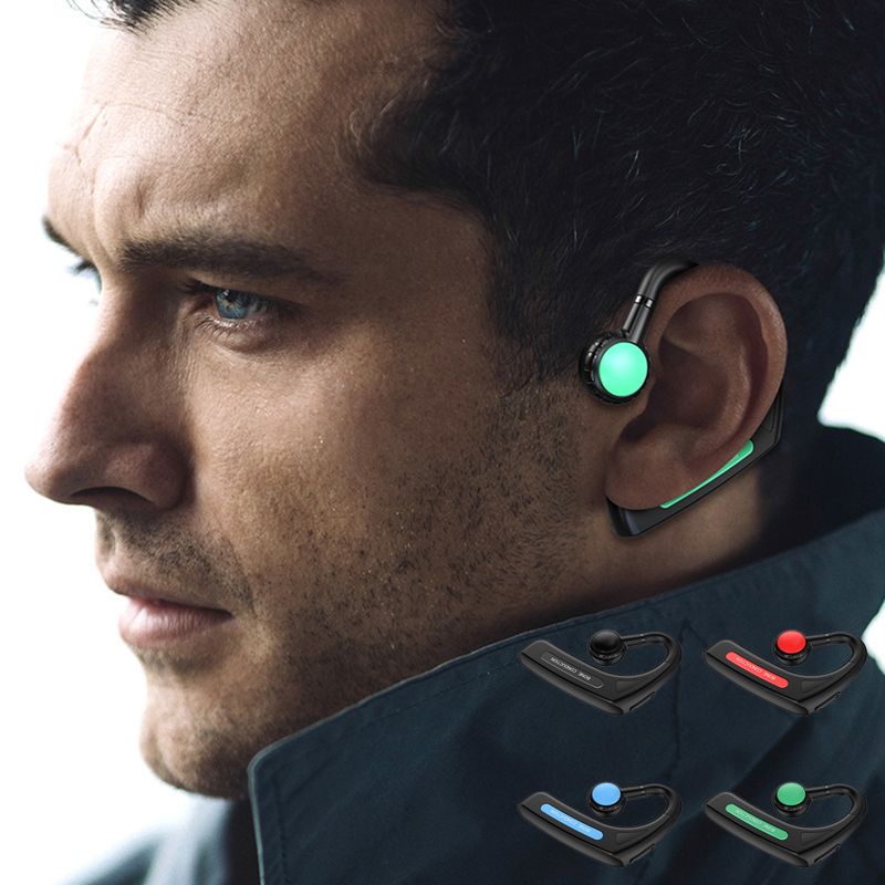 Ear Clip Type Bone Conduction Headphones Handfree Bone Transmission Headset Noise Reduction for Business Sports Cycling Fitness_voghion.com