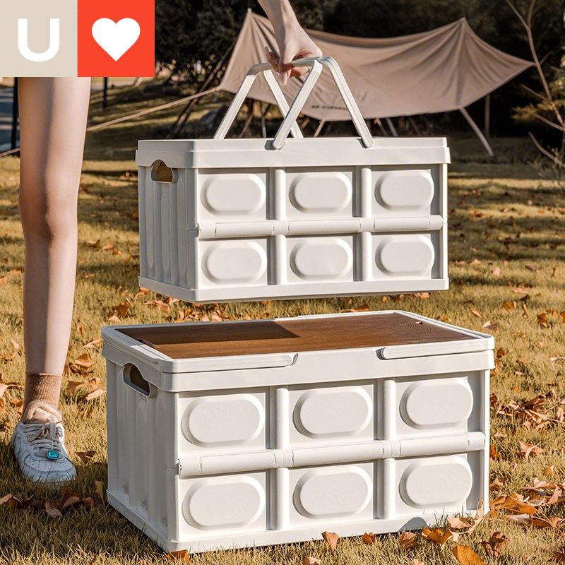 Contenitore per alimenti portatile pieghevole per bagagliaio auto da campeggio e picnic_voghion.com
