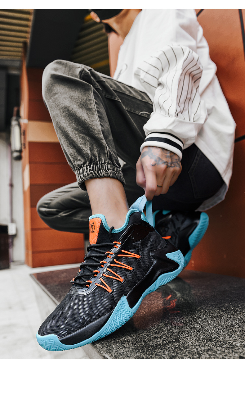 Men's shoes basketball shoes mesh surface breathable student running shoes soft soles sneakers low top non-slip sports shoes_voghion.com