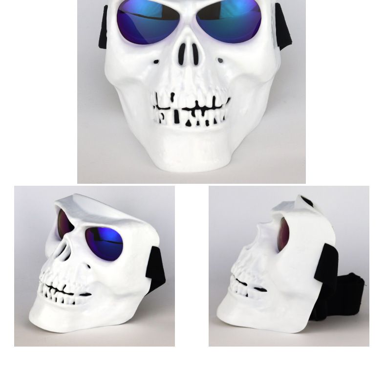 Direct Skull Protection Dustproof Off-road Devil Mask Motorcycle Rider Goggles Face Shield Windshield_voghion.com