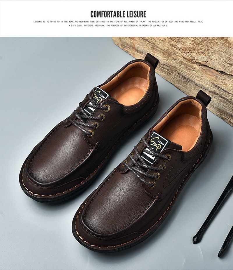 2025 New Autumn Top Layer Cowhide British Versatile Men's Formal Fashion Trend Business Soft Soled Casual Leather Shoes_voghion.com