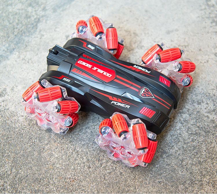 Auto radiocomandata acrobatica a 2 lati - Giocattolo telecomandato fuoristrada 4WD Drift con luci a LED e controllo gestuale, capovolgi e rotola per bambini (idea regalo)_voghion.com