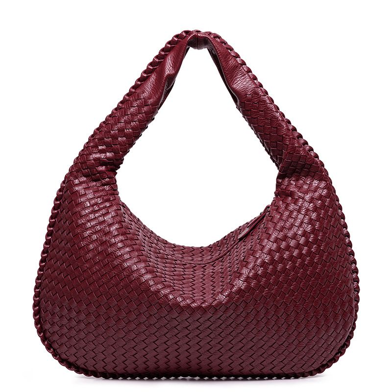 New Large Capacity Women's Shoulder Simple Handbag Handwoven Fashion Underarm Bag_voghion.com