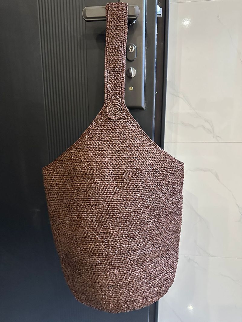 Raffia Woven For Women Summer Fashion Versatile Large Capacity Shoulder Tote Beach Vacation Bucket Bag_voghion.com